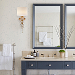 Бра с цветочным основанием и тканевым абажуром Tugella Flower Lamp варинант исполнения - 3 | Loft Concept в Ульяновске