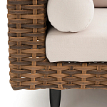 Трехместный садовый диван из плетеного пластика Matteo варинант исполнения - 4 | Loft Concept в Ульяновске