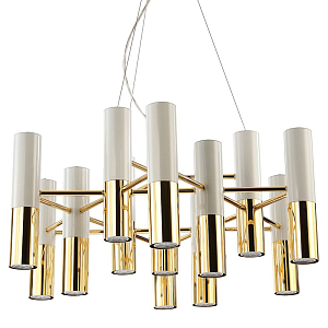 Люстра с бело-золотыми плафонами Delightfull