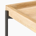 Журнальный стол с прямоугольной деревянной столешницей Urban Style Space варинант исполнения - 2 | Loft Concept в Ульяновске