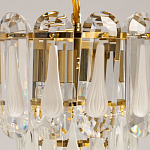 Люстра многоярусная с овальными прозрачными подвесками 28 см Harmonica варинант исполнения - 6 | Loft Concept в Ульяновске