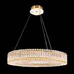 Люстра подвесная круглая из прозрачного хрусталя с золотым корпусом Selfsufficient варинант исполнения - 9 | Loft Concept в Ульяновске