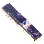 Зажигалка электронная с накладкой из натурального камня Содалит и с USB проводом для зарядки Stone Lighters варинант исполнения - 1 | Loft Concept в Ульяновске