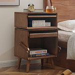 Тумбочка прикроватная деревянная Робот Robot Desk варинант исполнения - 2 | Loft Concept в Ульяновске