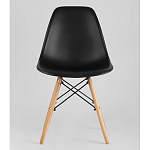 Пластиковый стул на ножках из массива бука Eames Black варинант исполнения - 4 | Loft Concept в Ульяновске