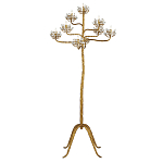 Торшер золотой в виде растения Golden Flower Glade варинант исполнения - 2 | Loft Concept в Ульяновске