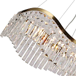 Люстра подвесная волнистой формы с хрустальными подвесками Ludivine Lighting варинант исполнения - 3 | Loft Concept в Ульяновске