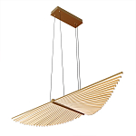 Люстра в виде распахнутых крыльев из тонких металлических планок Flight of Freedom варинант исполнения - 3 | Loft Concept в Ульяновске