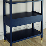 Стеллаж Elsa Dreams Blue со стеклянными полками и ящиком варинант исполнения - 6 | Loft Concept в Ульяновске