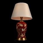 Настольная лампа бордовая с изображением птиц Slip Away варинант исполнения - 4 | Loft Concept в Ульяновске