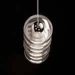 Люстра линейная с 6-ю прозрачными стеклянными плафонами округлой формы HANDLE GRAPE варинант исполнения - 7 | Loft Concept в Ульяновске