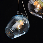 Люстра каскадная с 9-ю разноцветными стеклянными плафонами Kaleido варинант исполнения - 6 | Loft Concept в Ульяновске