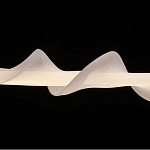 Люстра горизонтальная с волнистым белым плафоном Golden Swirl варинант исполнения - 6 | Loft Concept в Ульяновске