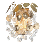 Бра с декоративными подвесками из прозрачного стекла в форме монеток FAIRYTREE Light варинант исполнения - 2 | Loft Concept в Ульяновске