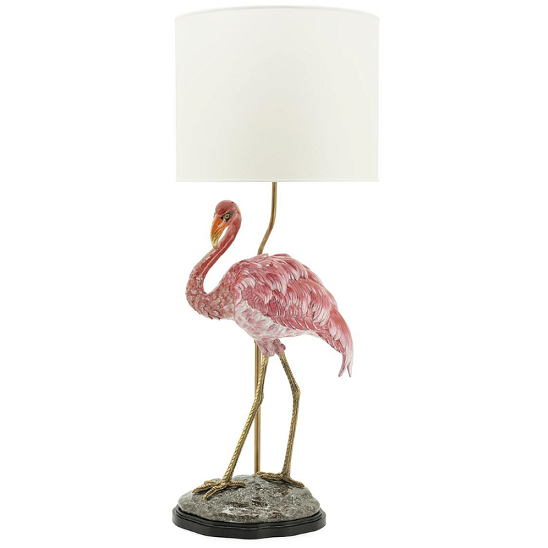 Настольная лампа ABHIKA LAMPTABLE FLAMINGO Розовый Золотой в Ульяновске | Loft Concept 