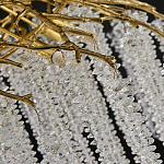 Люстра многоярусная с каркасом из металла и прозрачными подвесками FAIRYTREE Light варинант исполнения - 1 | Loft Concept в Ульяновске