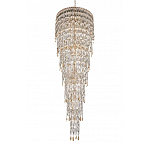 Люстра многоярусная каскадная с хрустальными подвесками Roul Crystal Light варинант исполнения - 6 | Loft Concept в Ульяновске