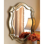 Зеркало настенное овальное в раме цвета шампань Mirror Splashes варинант исполнения - 1 | Loft Concept в Ульяновске