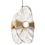 Подвесной светильник из хрусталя Fleuretta Crystal Gold Hanging Lamp варинант исполнения - 1 | Loft Concept в Ульяновске
