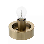 Настольный светильник с плафоном из затемненного стекла с рельефным узором Glass lampshade with Relief Pattern варинант исполнения - 2 | Loft Concept в Ульяновске