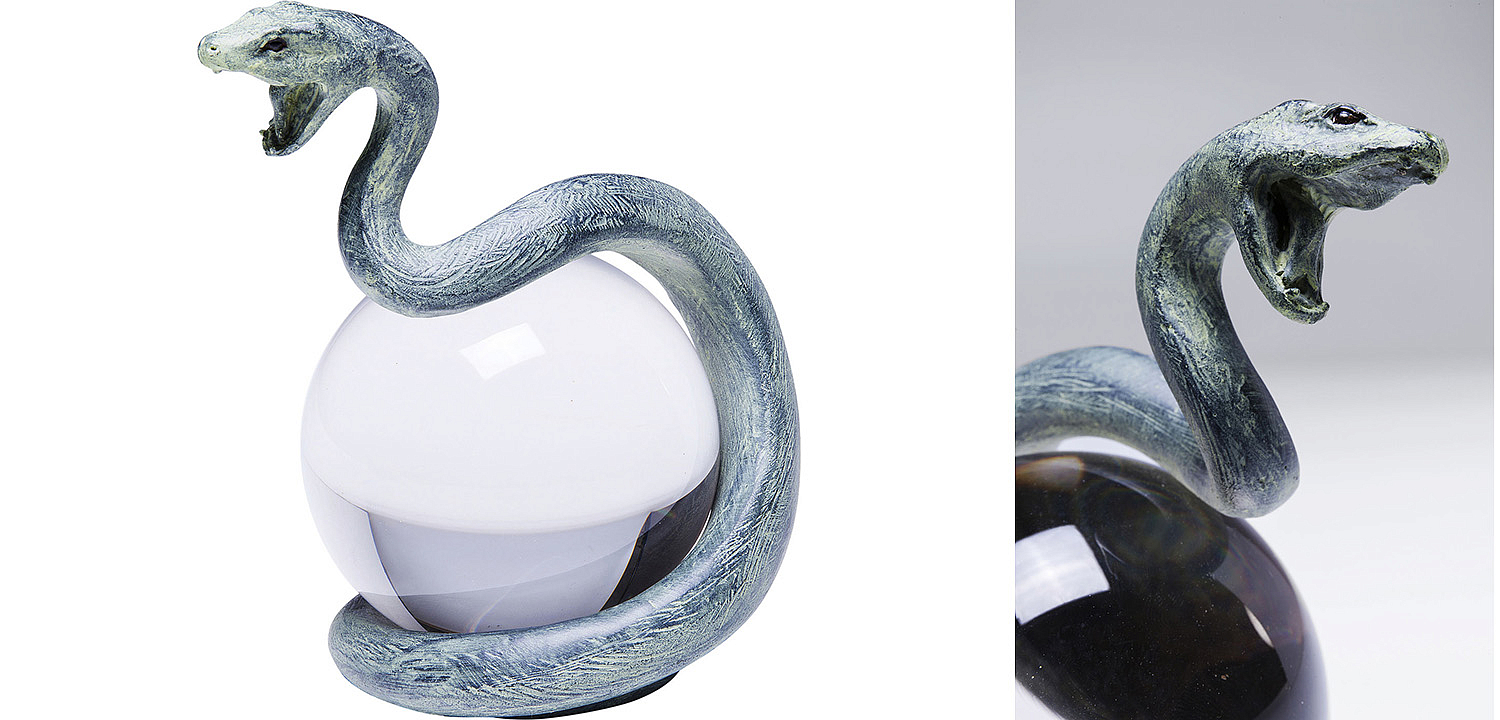 Статуэтка Змея на прозрачном шаре - Loft-Concept в Ульяновске