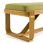 Скамья из ротанга с подушкой Mattia Rattan Bench варинант исполнения - 3 | Loft Concept в Ульяновске