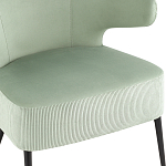 Современное мягкое кресло на металлических ножках Rakush Pistachio варинант исполнения - 6 | Loft Concept в Ульяновске