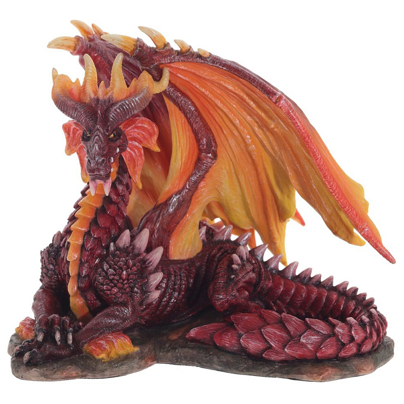 Декоративная статуэтка Дракон Красный Red Dragon with Orange Wings Statuette Красный Оранжевый Декоративная статуэтка Дракон Красный Red Dragon with Orange Wings Statuette Красный Оранжевый в Ульяновске | Loft Concept
