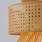 Подвесной светильник с абажуром из натуральных материалов Light Inside the Cell варинант исполнения - 4 | Loft Concept в Ульяновске