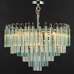 Дизайнерская люстра AQUA Blue Lagoon бирюзовое стекло несколько ярусов варинант исполнения - 6 | Loft Concept в Ульяновске