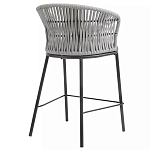 Стул барный с декоративным плетением на спинке и подлокотниках Chair Weave варинант исполнения - 3 | Loft Concept в Ульяновске