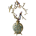 Бронзовый подсвечник Птичий рай Flora варинант исполнения - 2 | Loft Concept в Ульяновске