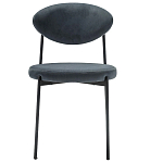 Стул металлический с мягкой спинкой и сиденьем из велюра Alfie Chair варинант исполнения - 5 | Loft Concept в Ульяновске