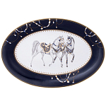 Сервиз обеденный из фарфора с изображением лошадей на 6 персон 23 предмета Porcelain Horse Set варинант исполнения - 2 | Loft Concept в Ульяновске