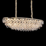Люстра овальная с каскадом из подвесных прозрачных элементов Attractiveness варинант исполнения - 2 | Loft Concept в Ульяновске