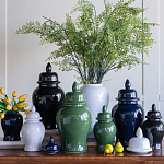 Ваза с крышкой однотонная Высота 48 см Chinoiserie Ceramics варинант исполнения - 6 | Loft Concept в Ульяновске