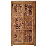 Этнический шкаф с орнаментом резьба из дерева Indian Antique Furniture варинант исполнения - 3 | Loft Concept в Ульяновске