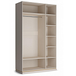 Шкаф трёхдверный с 1-ой зеркальной дверью Satin Furniture варинант исполнения - 3 | Loft Concept в Ульяновске