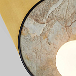 Бра с каменным диском в металлической раме Sandstone Painting варинант исполнения - 2 | Loft Concept в Ульяновске