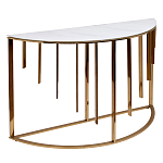 Консоль приставная полукруглая на основании золотого цвета Interior Accent варинант исполнения - 1 | Loft Concept в Ульяновске