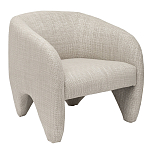 Дизайнерское кресло мягкое в белой обивке White Canvas варинант исполнения - 1 | Loft Concept в Ульяновске