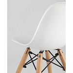 Пластиковый стул на ножках из массива бука Eames Small White варинант исполнения - 3 | Loft Concept в Ульяновске