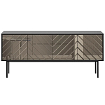 Длинная тумба с зеркальным декором Serena варинант исполнения - 5 | Loft Concept в Ульяновске