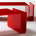 Дизайнерский кофейный стол Poltronova T01 Red Coffee Table варинант исполнения - 6 | Loft Concept в Ульяновске