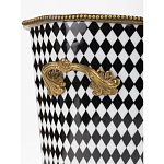 Фарфоровое кашпо Black and white square варинант исполнения - 5 | Loft Concept в Ульяновске