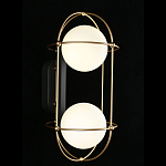 Бра настенное с 2 белыми плафонами Karina варинант исполнения - 2 | Loft Concept в Ульяновске