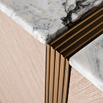 Тумба под телевизор с мраморной столешницей Uniqueness Marble варинант исполнения - 3 | Loft Concept в Ульяновске