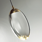 Подвесной светильник с плафоном в форме капли Crystal Transparent Drop варинант исполнения - 2 | Loft Concept в Ульяновске
