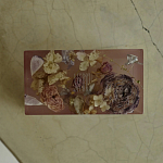 Шкатулка из эпоксидной смолы с цветами розовая Epoxy Resin Rectangular Box Pink варинант исполнения - 3 | Loft Concept в Ульяновске