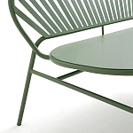 Зелёная скамья из стали Goodwin Metal Bench Green варинант исполнения - 2 | Loft Concept в Ульяновске